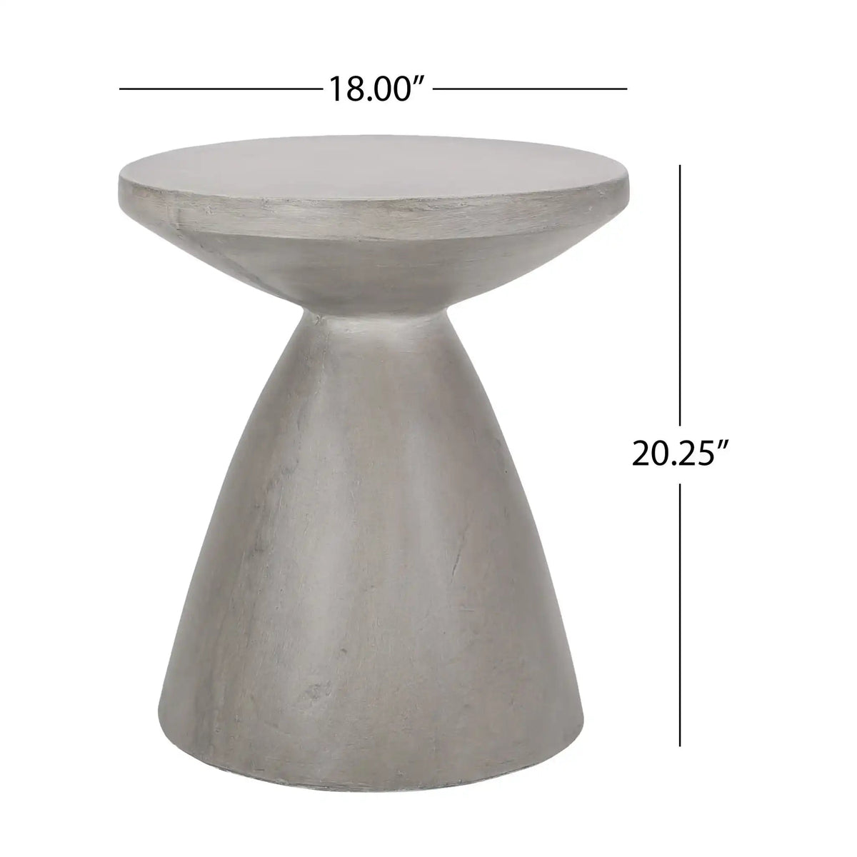 Outdoor/Indoor Lightweight Concrete Side Table