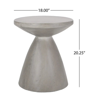 Outdoor/Indoor Lightweight Concrete Side Table