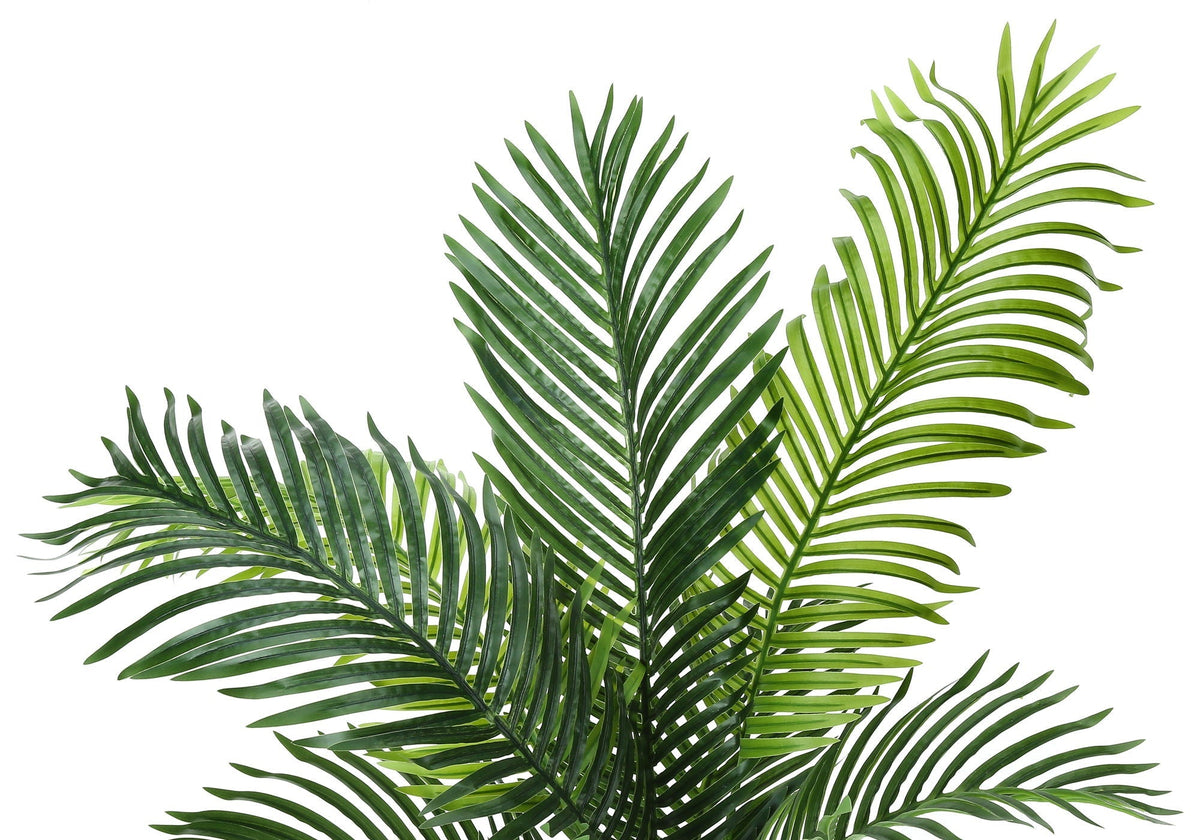 47" Tall Artificial Palm Tree with Real-Touch Leaves - Black Pot
