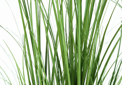 47" Tall Artificial Grass Tree with Realistic Foliage - Black Pot