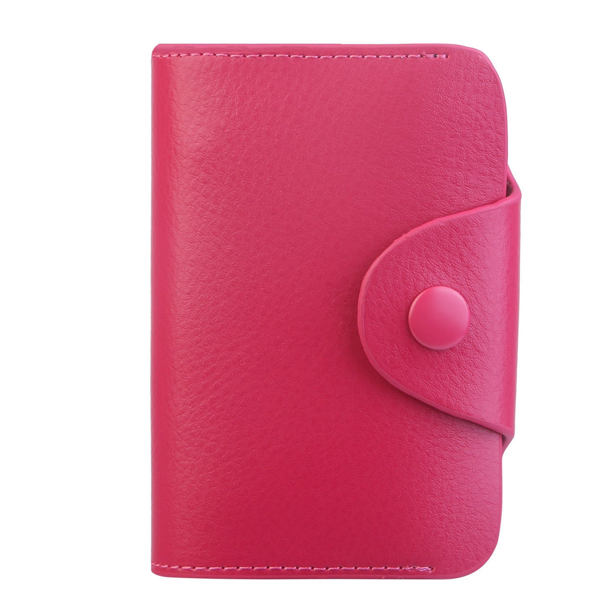 Credit Card Holder Wallet PU Leather Snap Closure Purse Accordion Case with 12 Pcs Card Slots