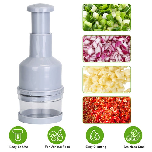 Manual Food Chopper – Vegetable Dicer & Garlic Mincer