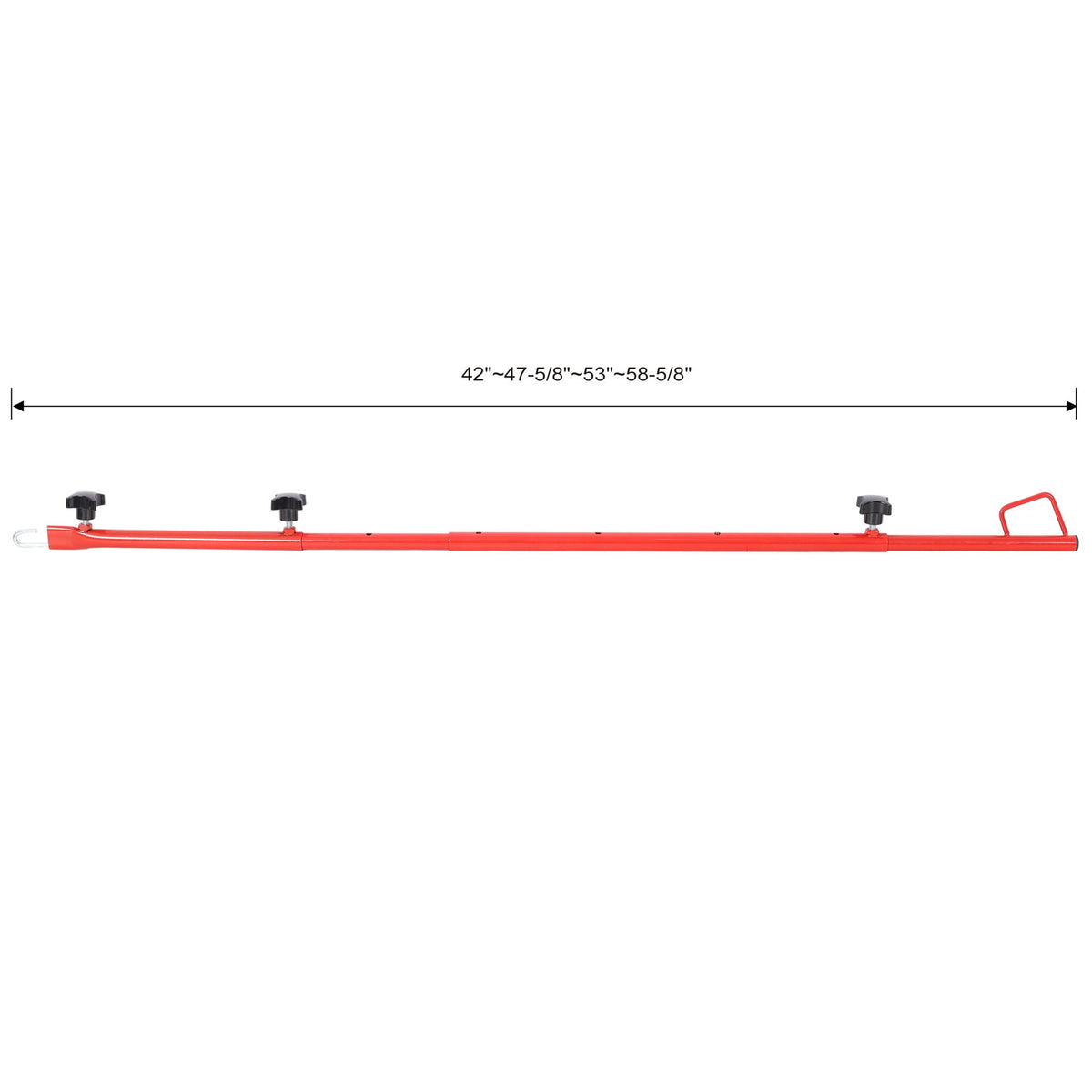 Hatch Jammer Holder Support Rod Replacement with Adjustable Length - Red