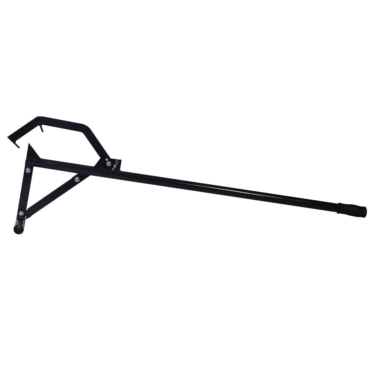 Heavy-Duty Log Jack with High Carbon Steel Hooks - Black
