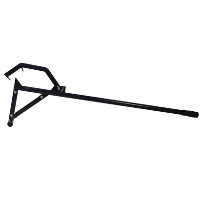 Heavy-Duty Log Jack with High Carbon Steel Hooks - Black