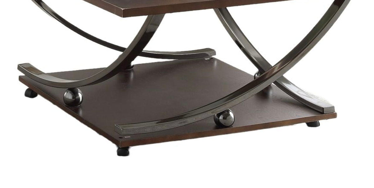 Dark Brown Coffee Table with Modern Elegance - Isiah