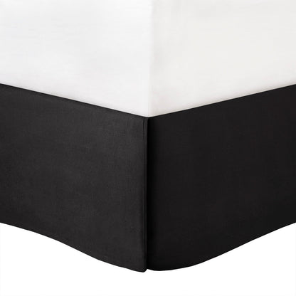 Black 7 Piece Tufted Comforter Set with Embroidered Details - King