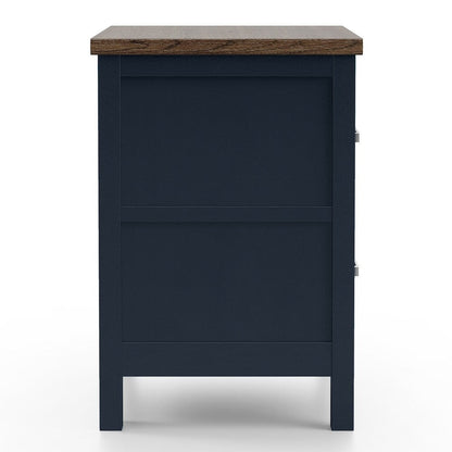Modern Farmhouse Style Nightstand with Dovetail Drawers - Two-Tone