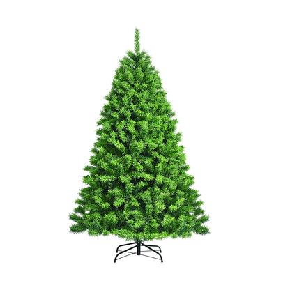 Snow Flocked Artificial Christmas Tree with Metal Stand