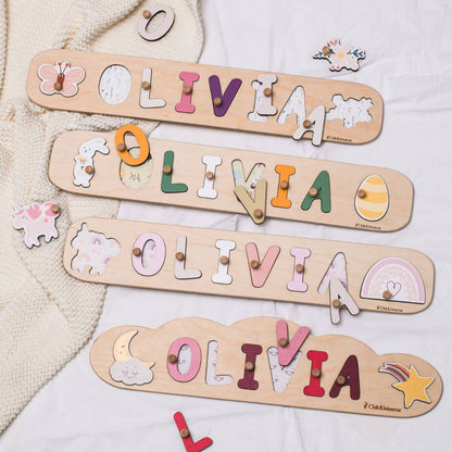 Personalized Name Puzzle with Butterfly