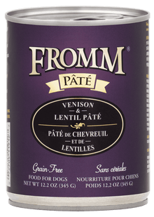 Fromm All Life Stages Grain-Free Venison & Lentil Pate Wet Dog Can (12.2oz)