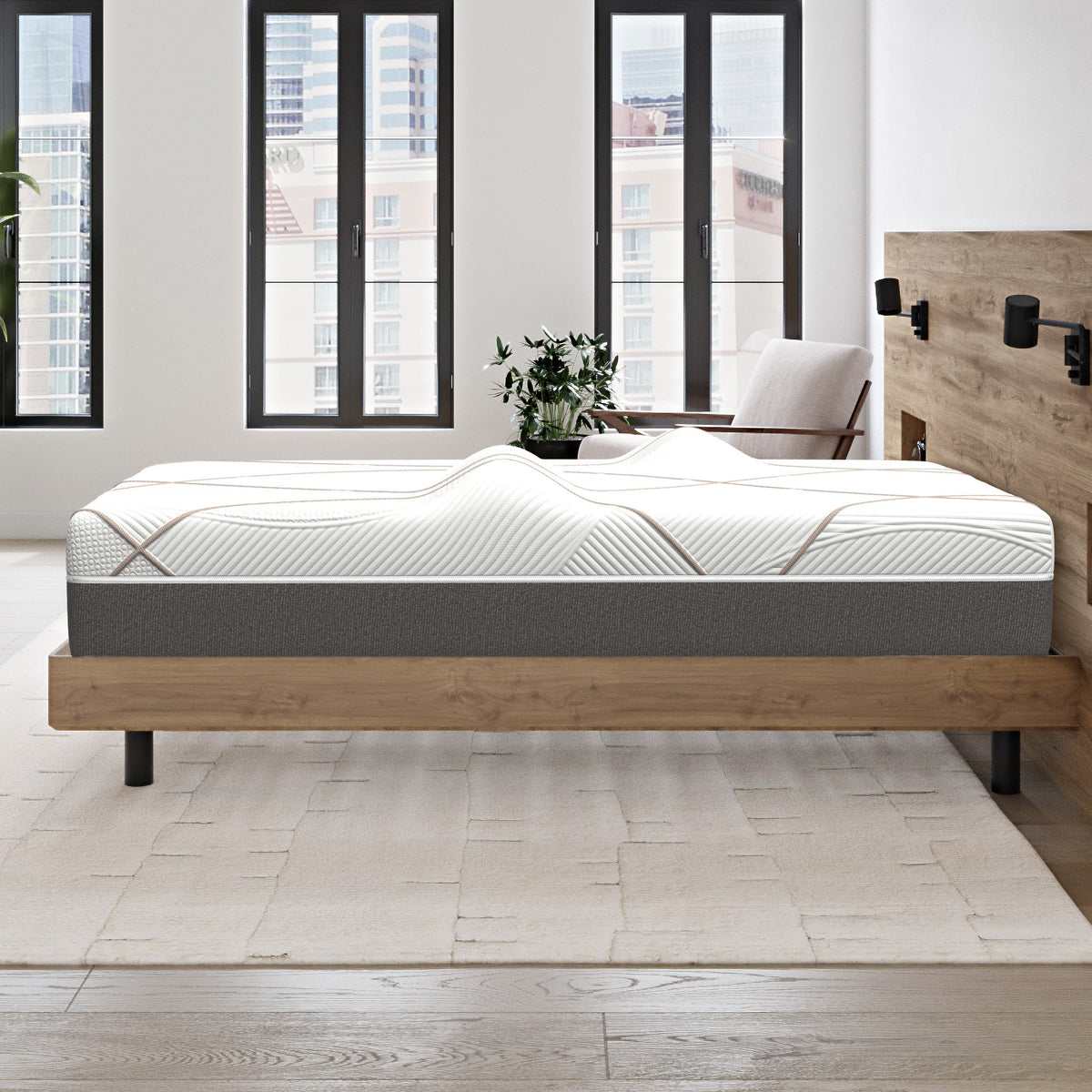 Ghostbed Massage Mattress Hybrid Profile