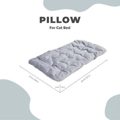 Sleeping Cat Pillow - Gray