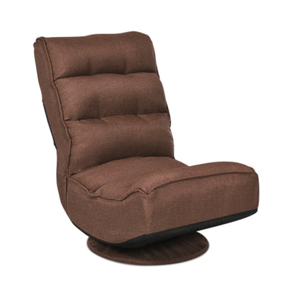 5-Position Folding Floor Gaming Chair