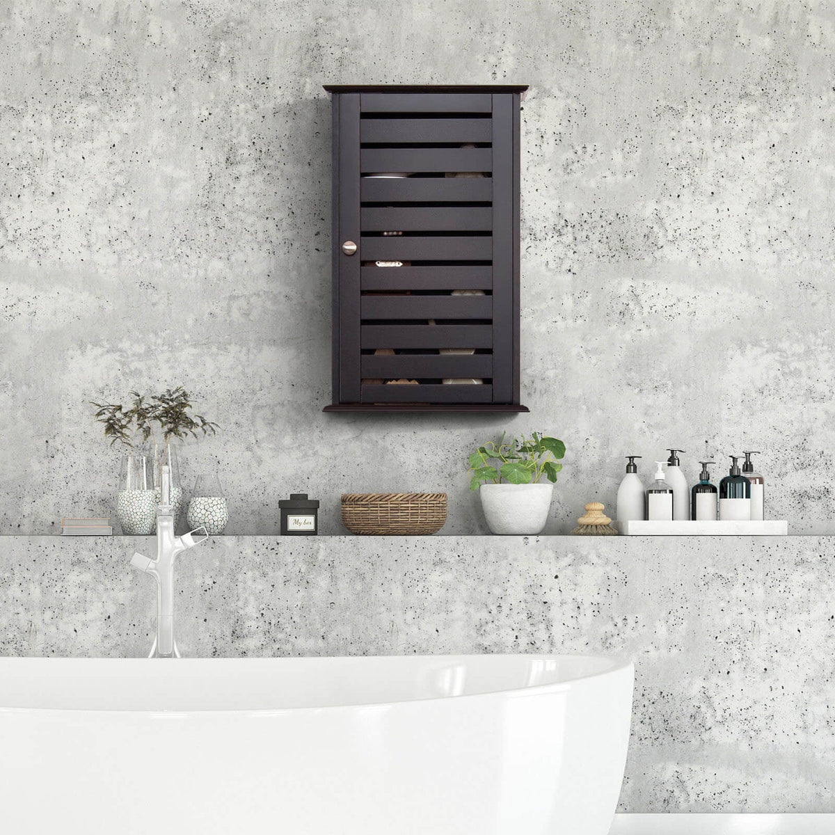 Wall Mount Medicine Cabinet Multifunction Storage Organizer