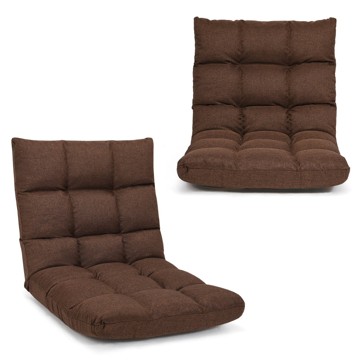 14-Position Adjustable Folding Lazy Gaming Sofa