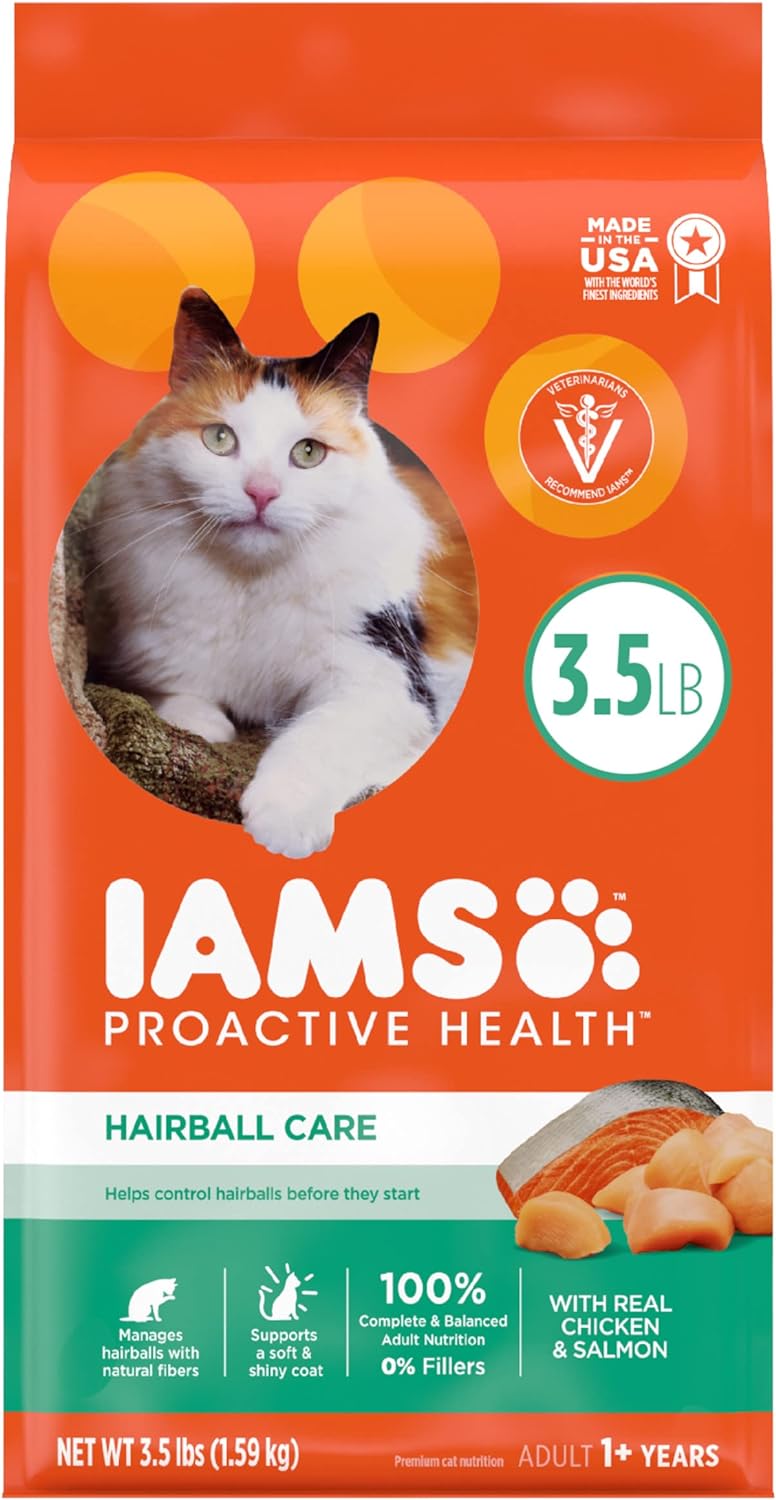 Iams Proactive Health Hairball Care Dry Cat Food (3.5lb)
