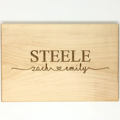 Wedding Gifts for Couples, Personalized Wood Cutting Board Walnut Maple, Custom Bridal Shower Gift, unique wedding gift, Custom wedding gift