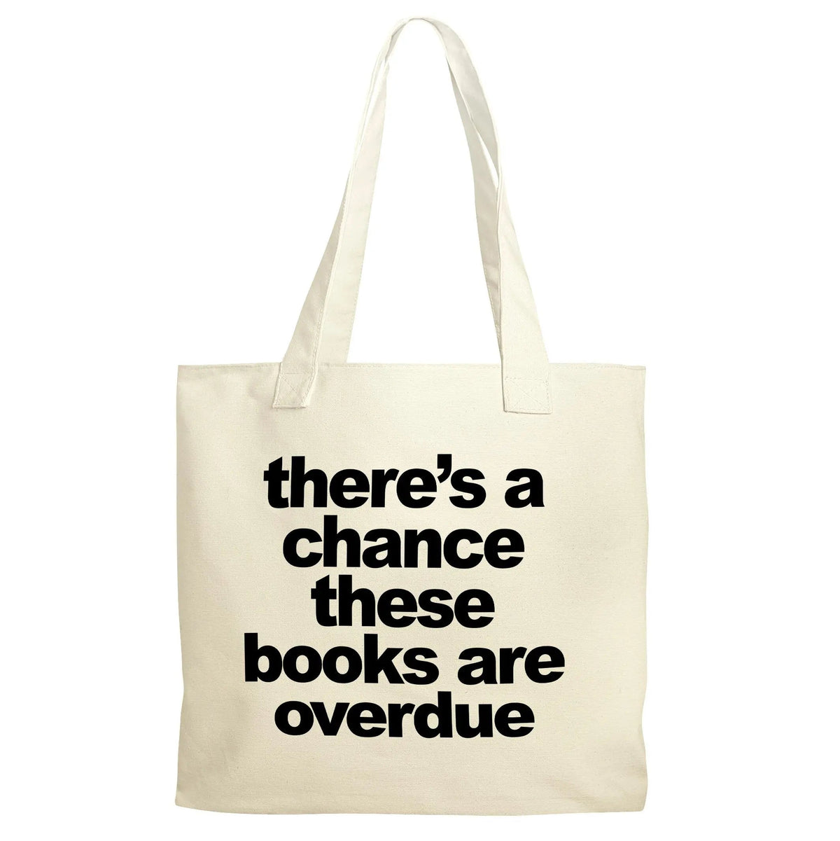 Book Bag, Overdue Library Books Funny Canvas Tote Bag