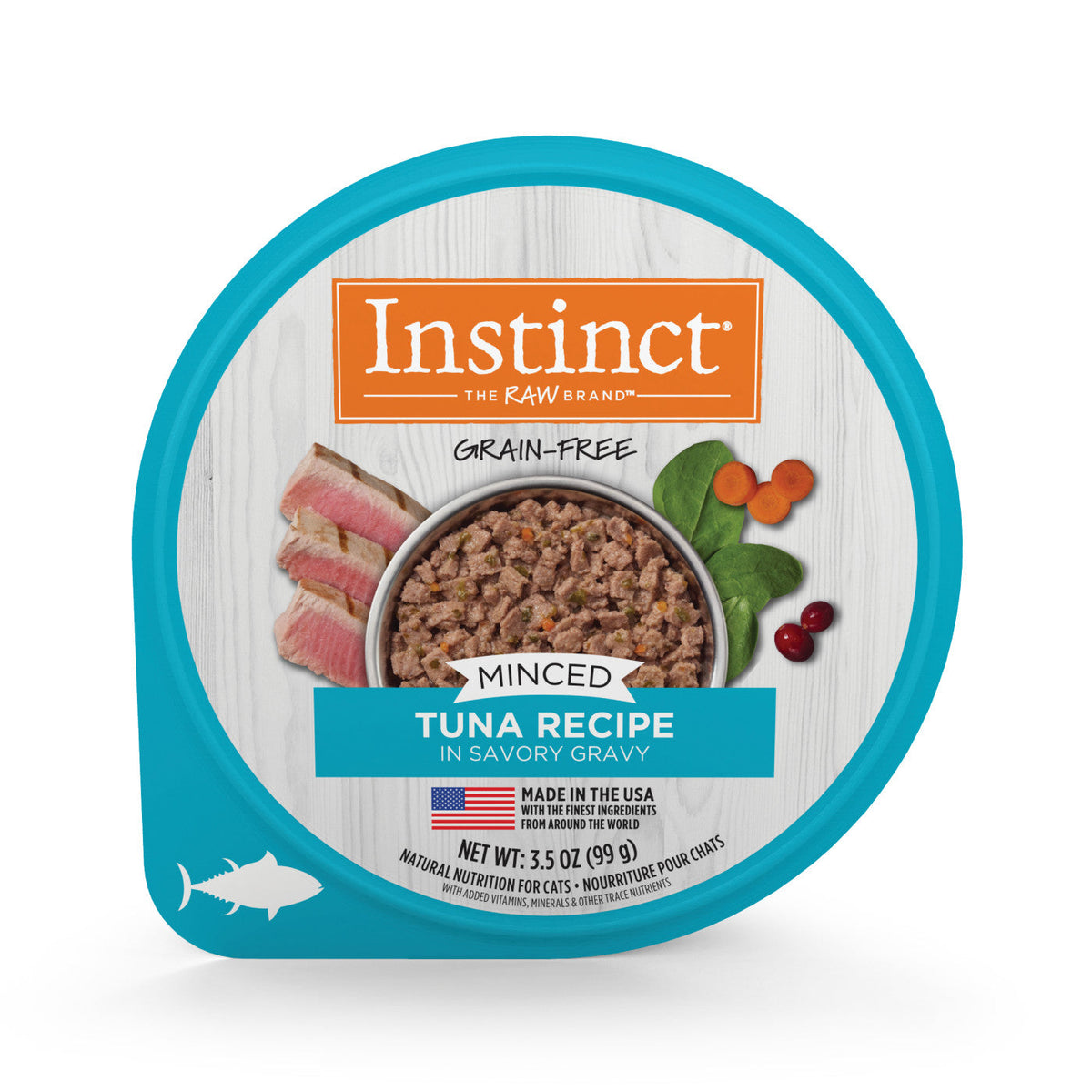 Instinct Minced Tuna Cat Food Cup (3.5oz)