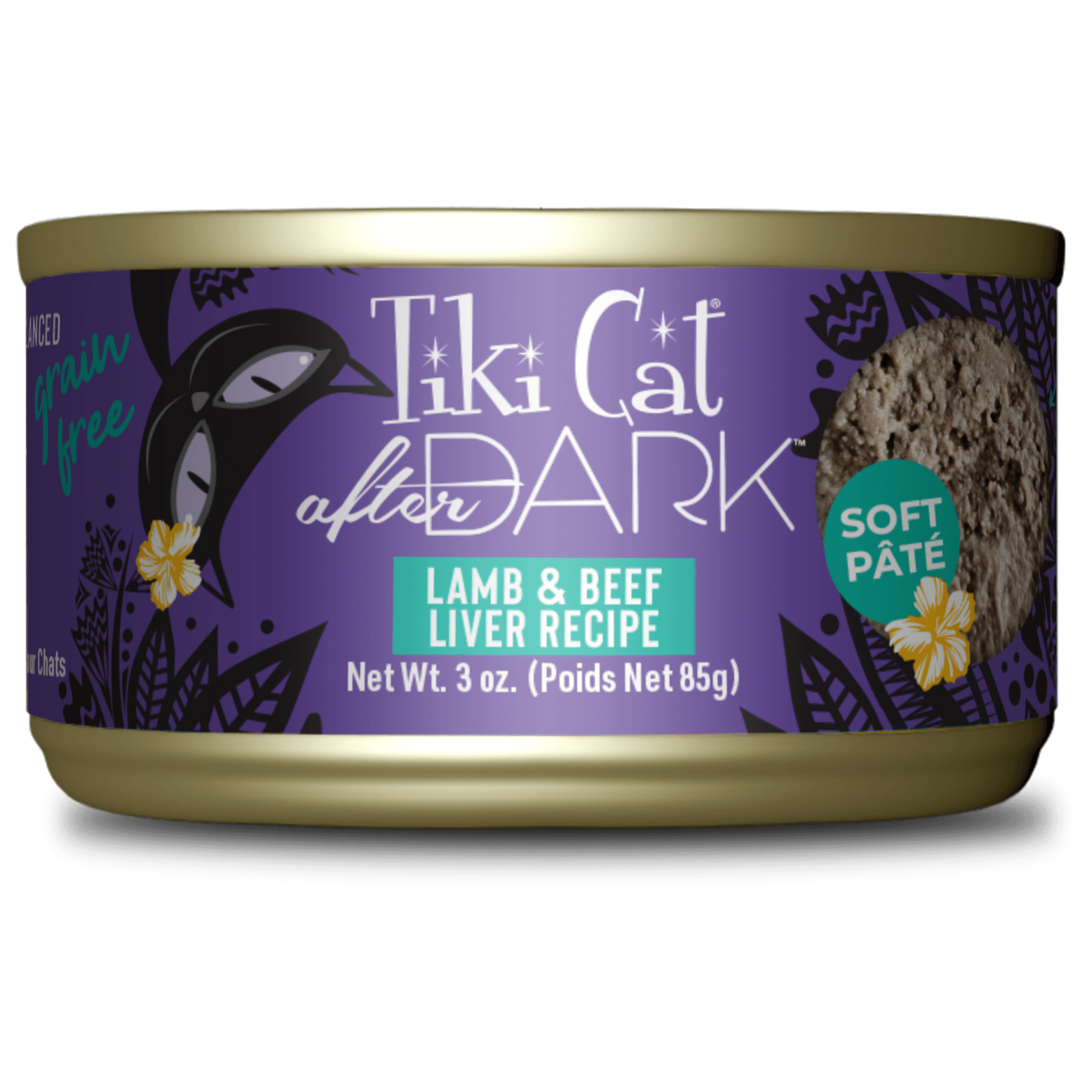 Tikicat Adult After Dark Lamb and Beef Liver Soft Pate (3oz)