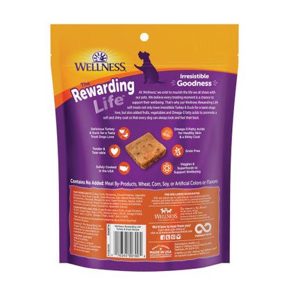 Wellness All Life Stages Rewarding Life Turkey and Duck Soft Dog Treats (6oz)