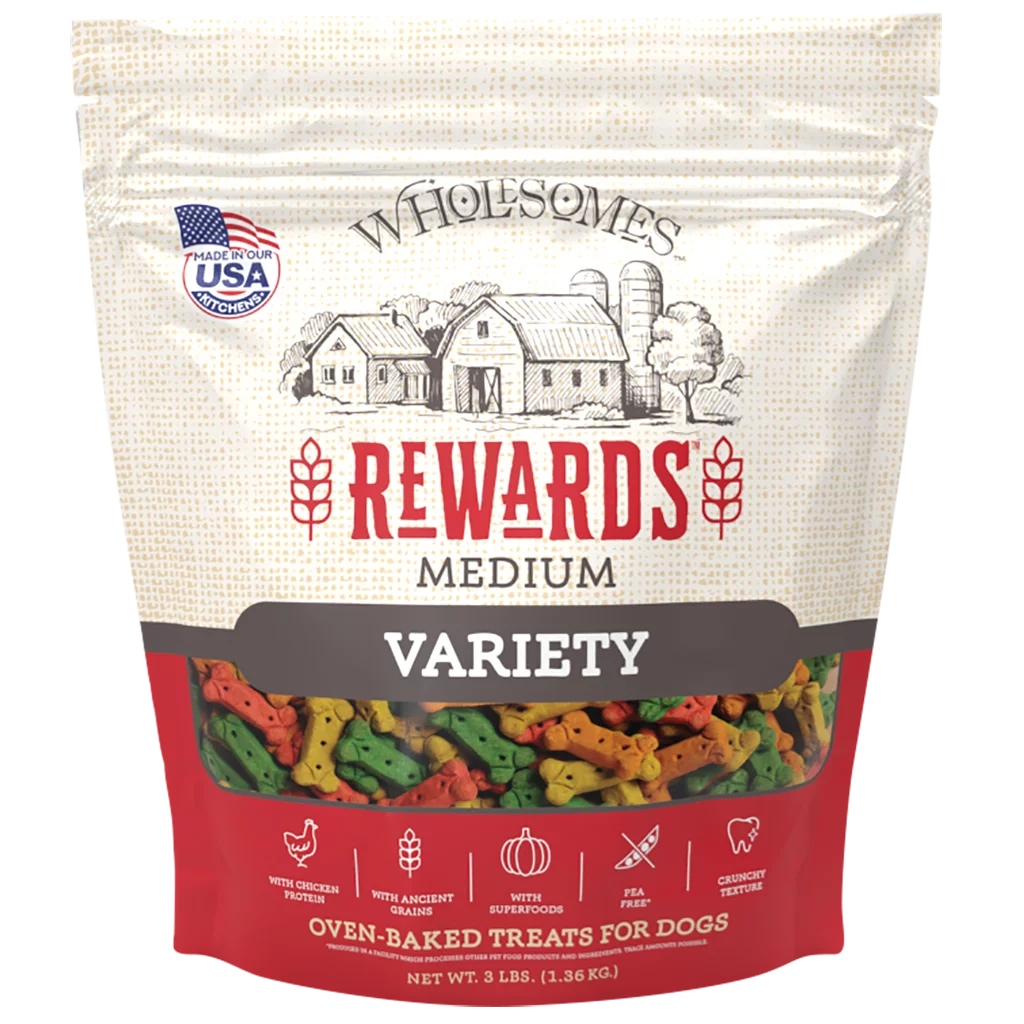 Wholesomes Adult Variety Medium Dog Treats (3lb)