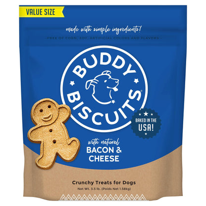 Buddy Biscuits Crunchy Bacon and Cheese Dog Treats