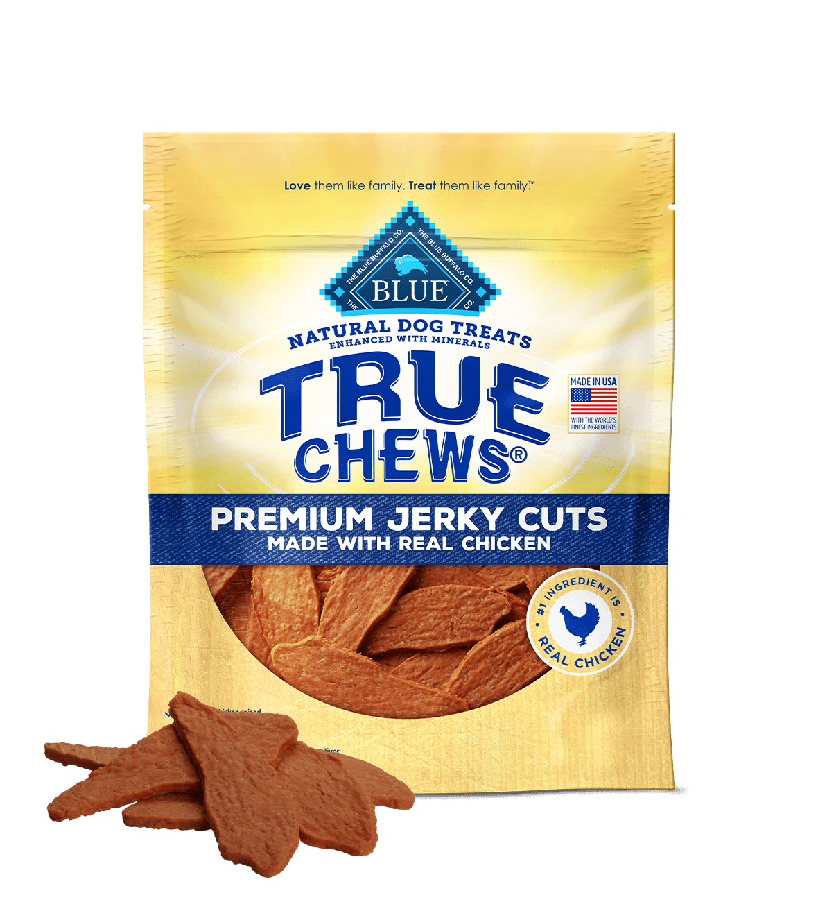 Blue Buffalo True Chews Jerky Cuts Chicken Dog Treats (12oz)