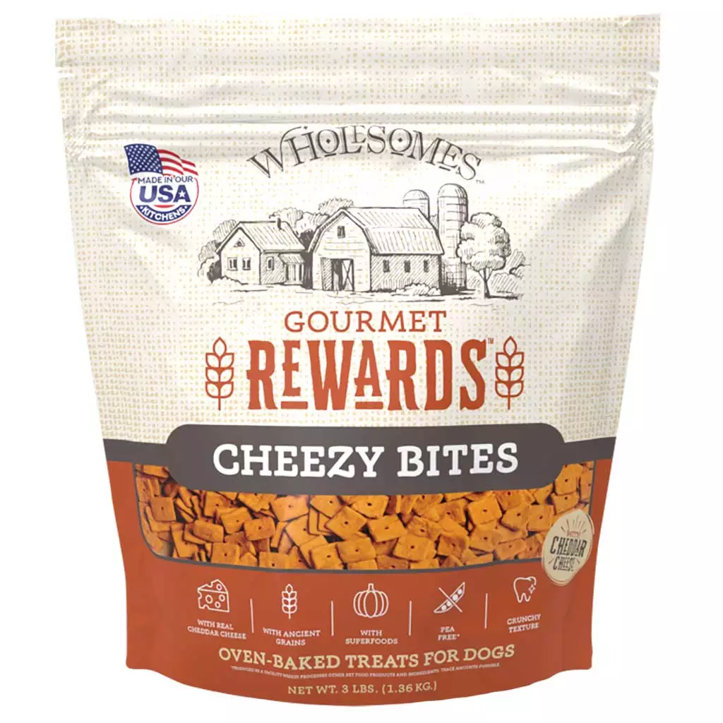 Wholesomes Adult Cheesy Bites Dog Treats (3lb)