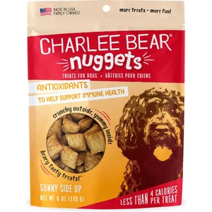 Charlee Bear Nuggets Skin & Coat Sunny Side Dog Treats (8oz)
