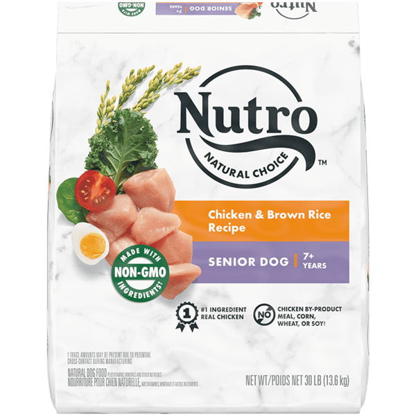 Nutro Natural Choice Senior Chicken & Brown Rice Dry Dog Food (30lb)