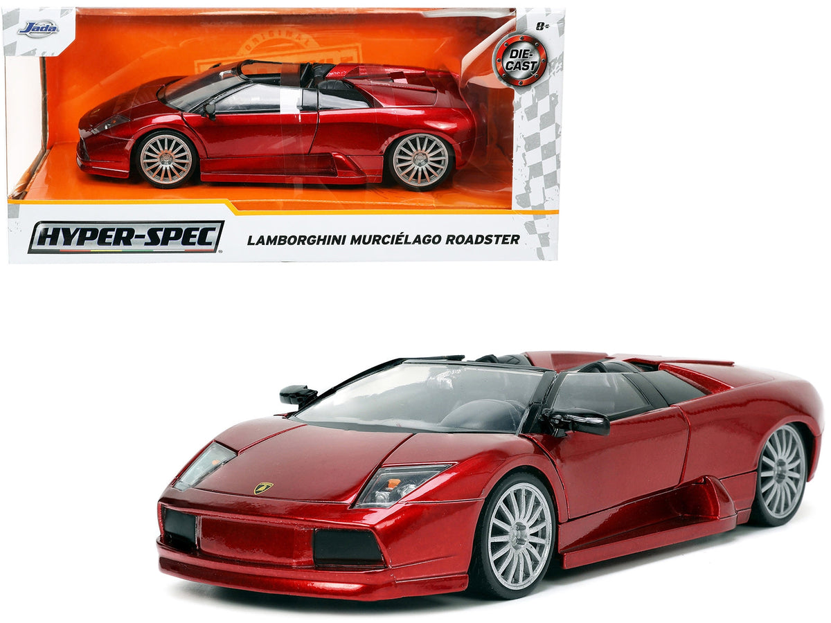 Lamborghini Murcielago Roadster Red Metallic "Hyper-Spec" Series 1/24 Diecast Model Car by Jada