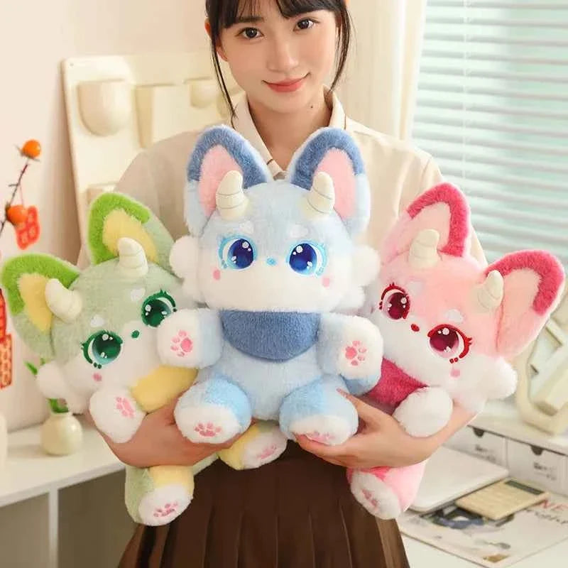 Kawaii Phantom Fox Plush Toy 30–50cm – Soft Fox Pillow Cute Stuffed Animal Gift