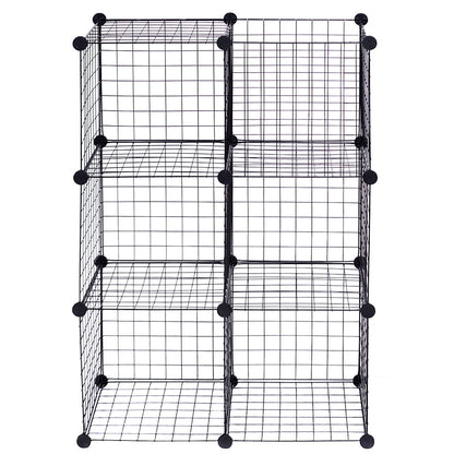 DIY 6 Metal Wire Free Standing Modular Storage Cubes