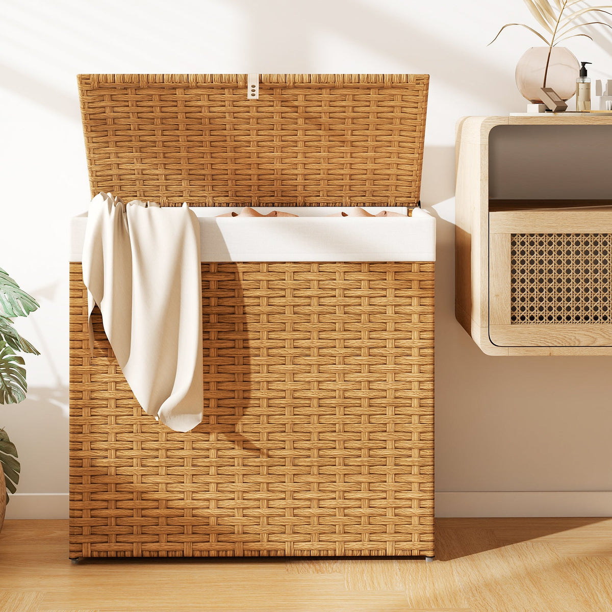 Laundry Hamper with Wheels and Lid