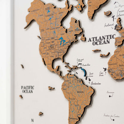 Map on Board LED 2.0 Cork