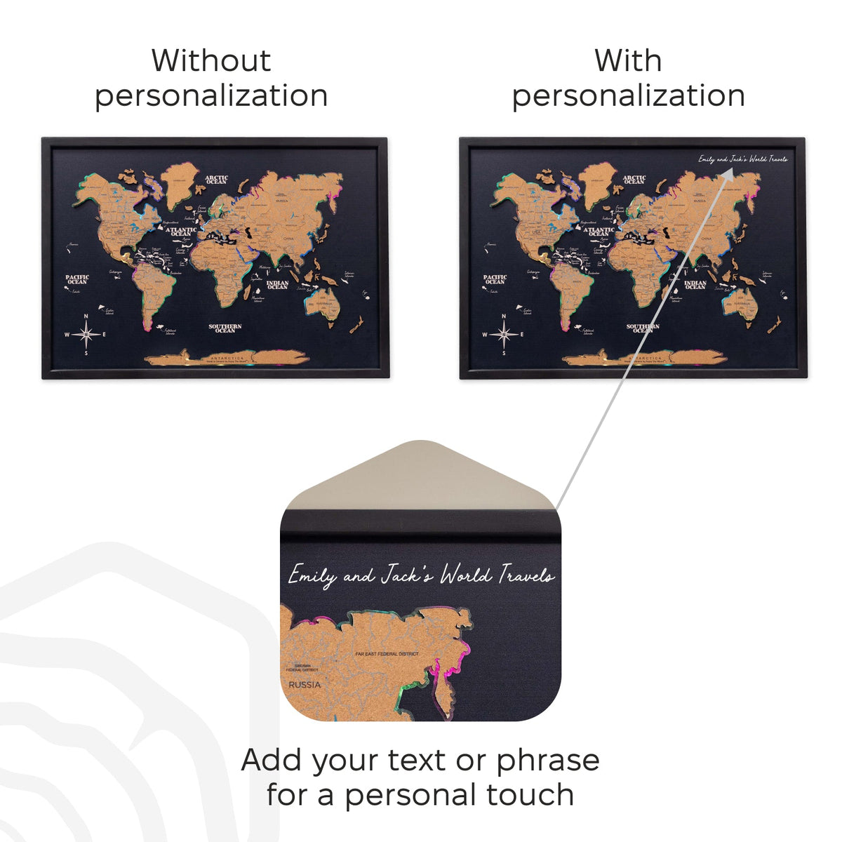 Map on Board LED 2.0 Cork