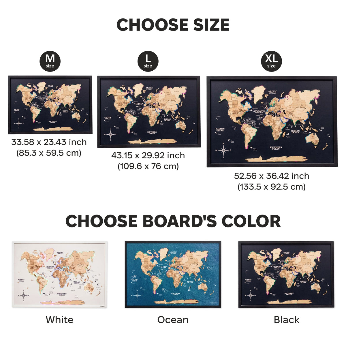 Map on Board LED 2.0 Gold