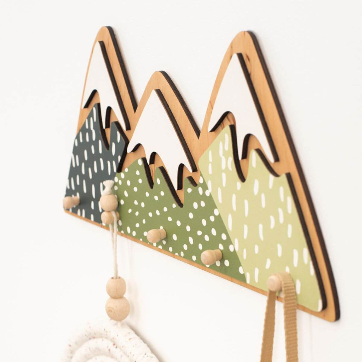 Nursery Mountain Wall Hooks