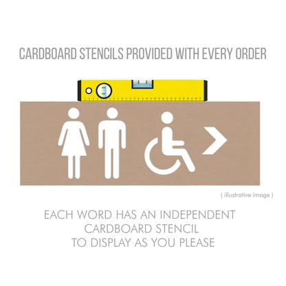 Toilet Sign, Toilet Door Sign, Toilet Direction, Bathroom Sign, Office Sign, Restroom sign,  WC Sign, School Toilet Sign - SKU:REBI