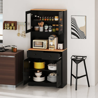 Pantry Cabinet with 2 Removable Shelves