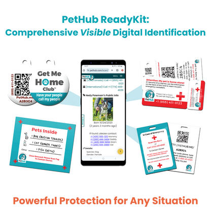PetHub QR Pet ID Comprehensive ReadyKit – Complete Emergency Kit
