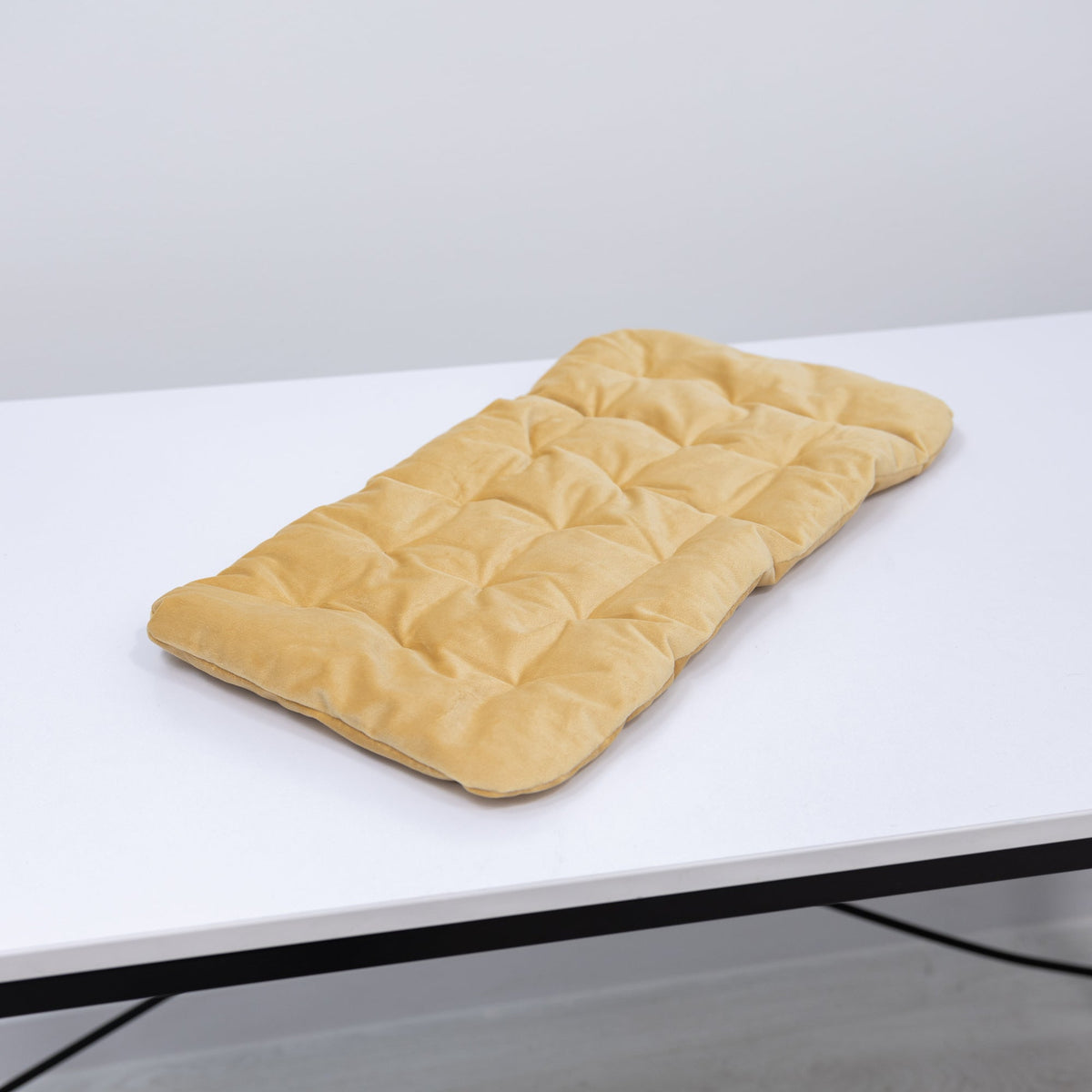 Sleeping Cat Pillow - Yellow