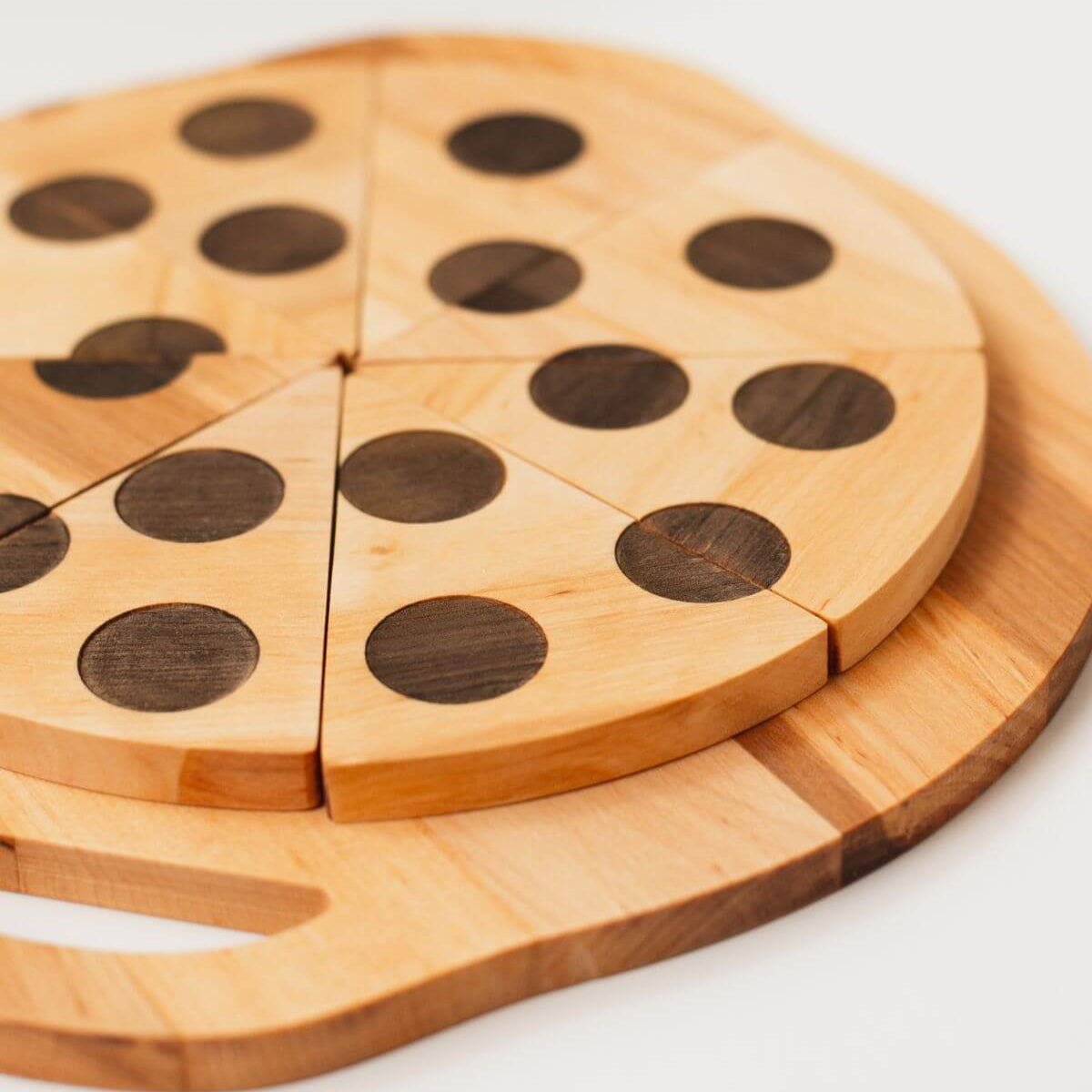 Wooden pizza toy