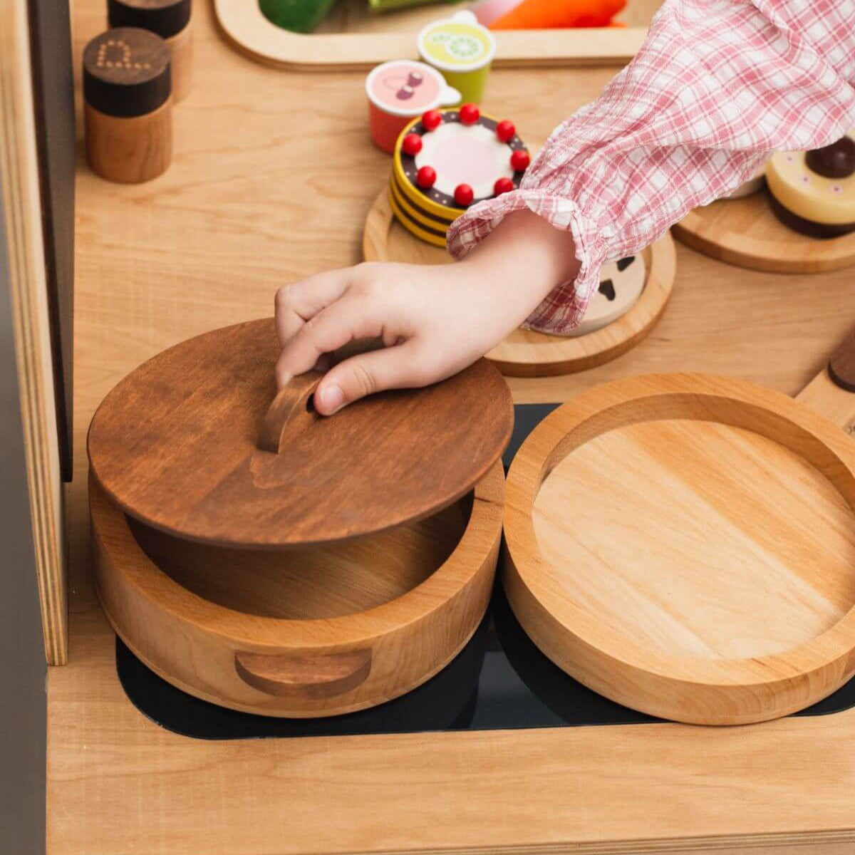 Wooden Play Kitchen Dishes