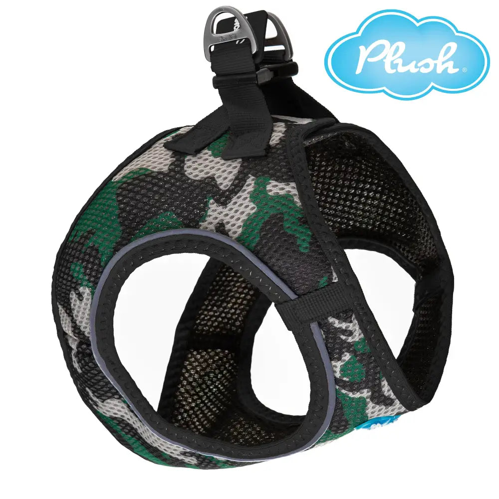 Plush Step In Air Mesh Harness - Camo