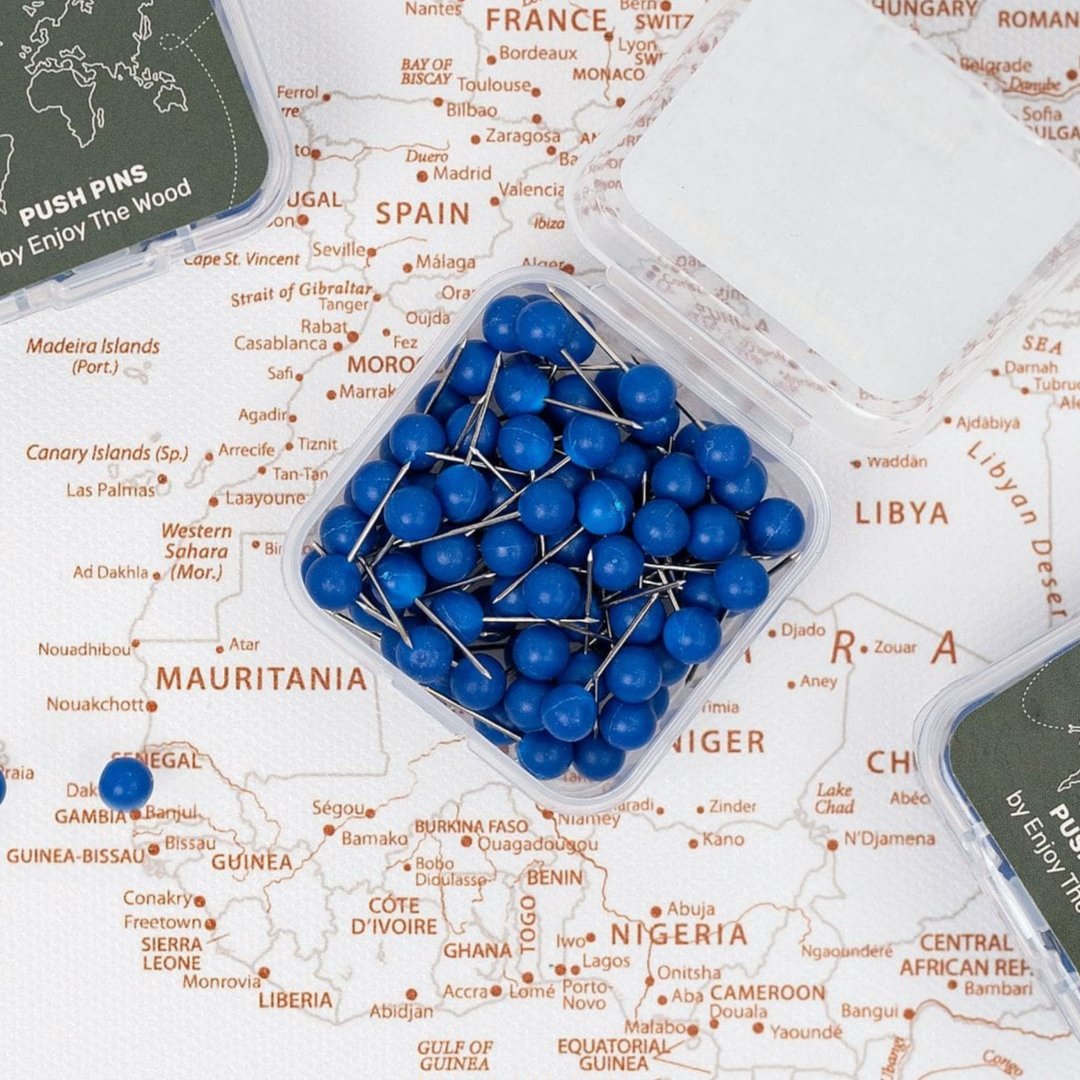 Canvas Push Pins - Blue