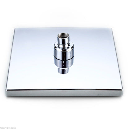 8 Inch LED Rainfall Shower head Arm Control Valve Handspray Shower Faucet Set