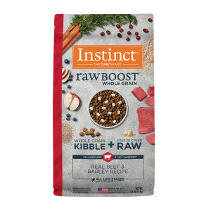 Instinct Raw Boost Whole Grain Beef & Barley Dry Dog (3.5lb)